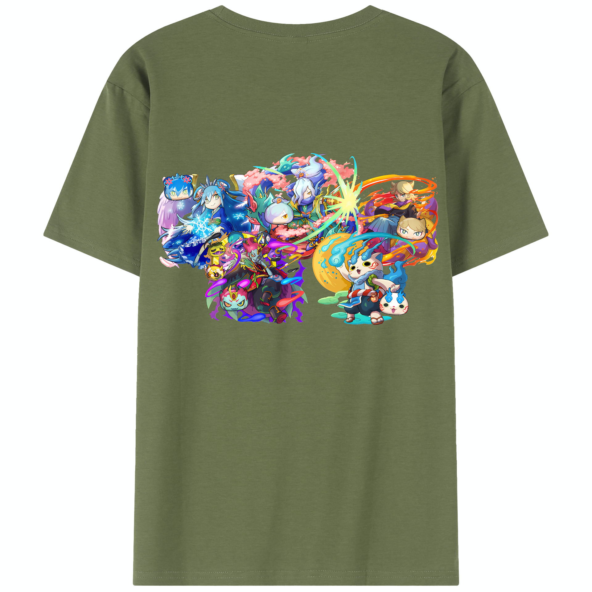 （画像用） 妖怪ウォッチ Yo-kai Watch 綿100％半袖Tシャツ（背面プリント）